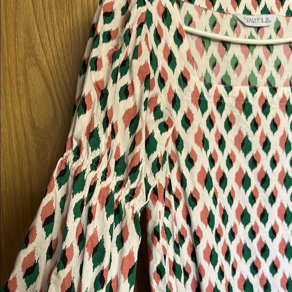 Multicolor Geometric Pattern Dress - Picture 3 of 7